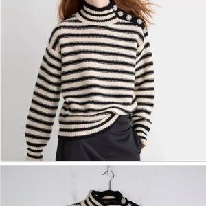 Striped Black and White Sweater